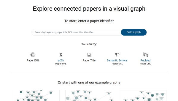 Connected Papers logo and screenshot
