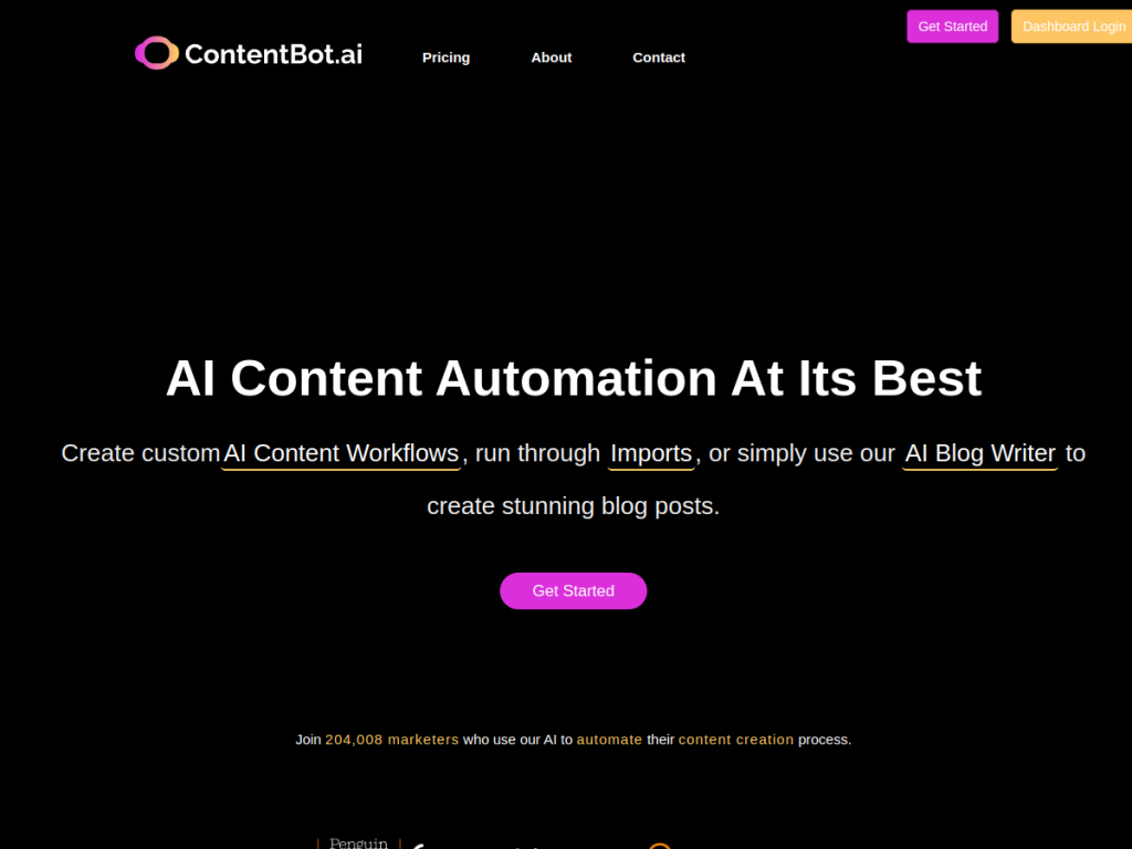 ContentBot screenshot