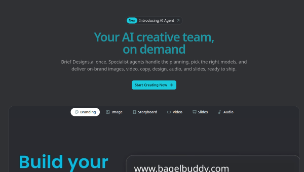 Designs.ai logo and screenshot