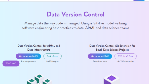 DVC logo and screenshot