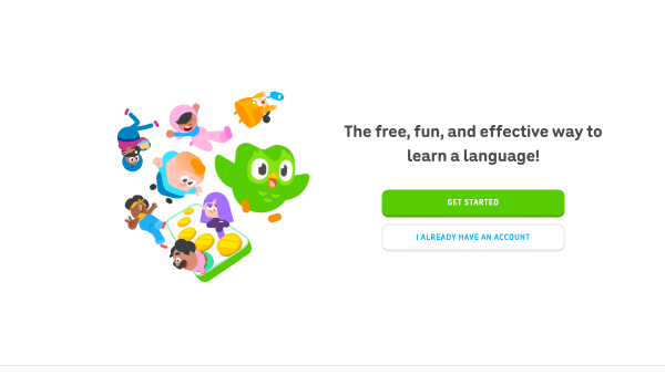Duolingo Max logo and screenshot