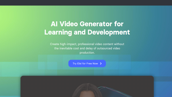 Elai.io logo and screenshot