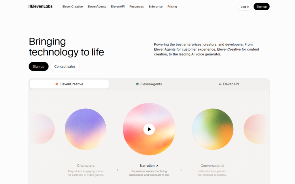ElevenLabs screenshot