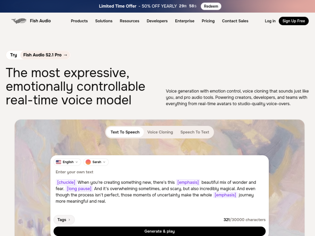 Fish Audio screenshot