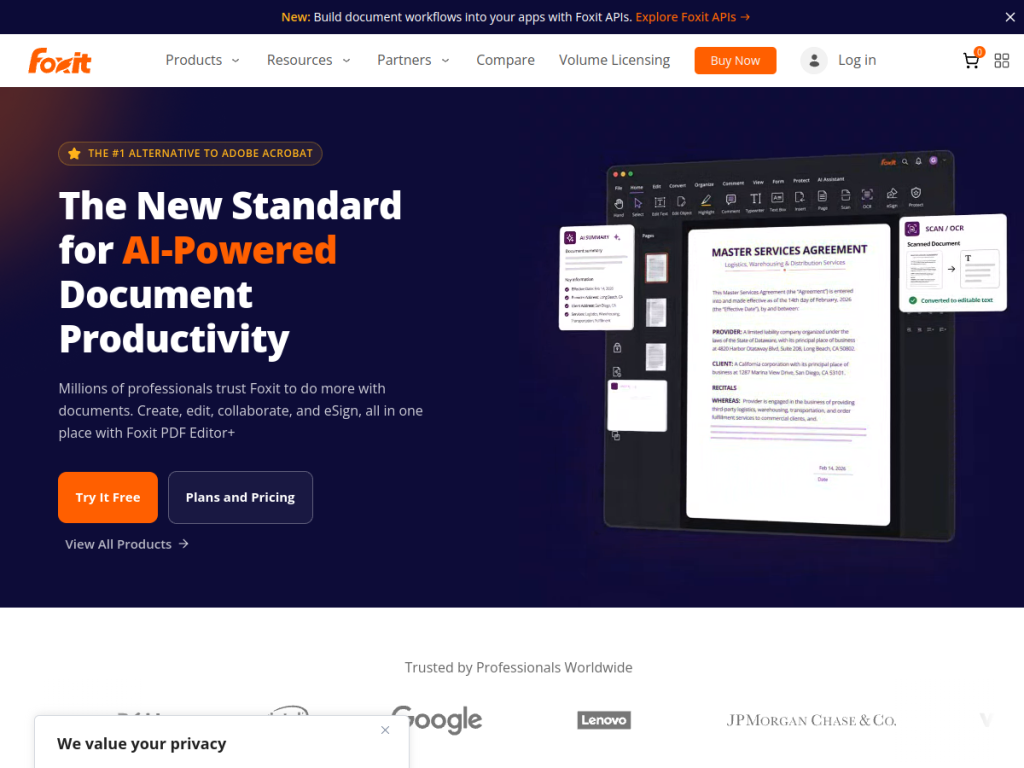 Foxit PDF Editor screenshot