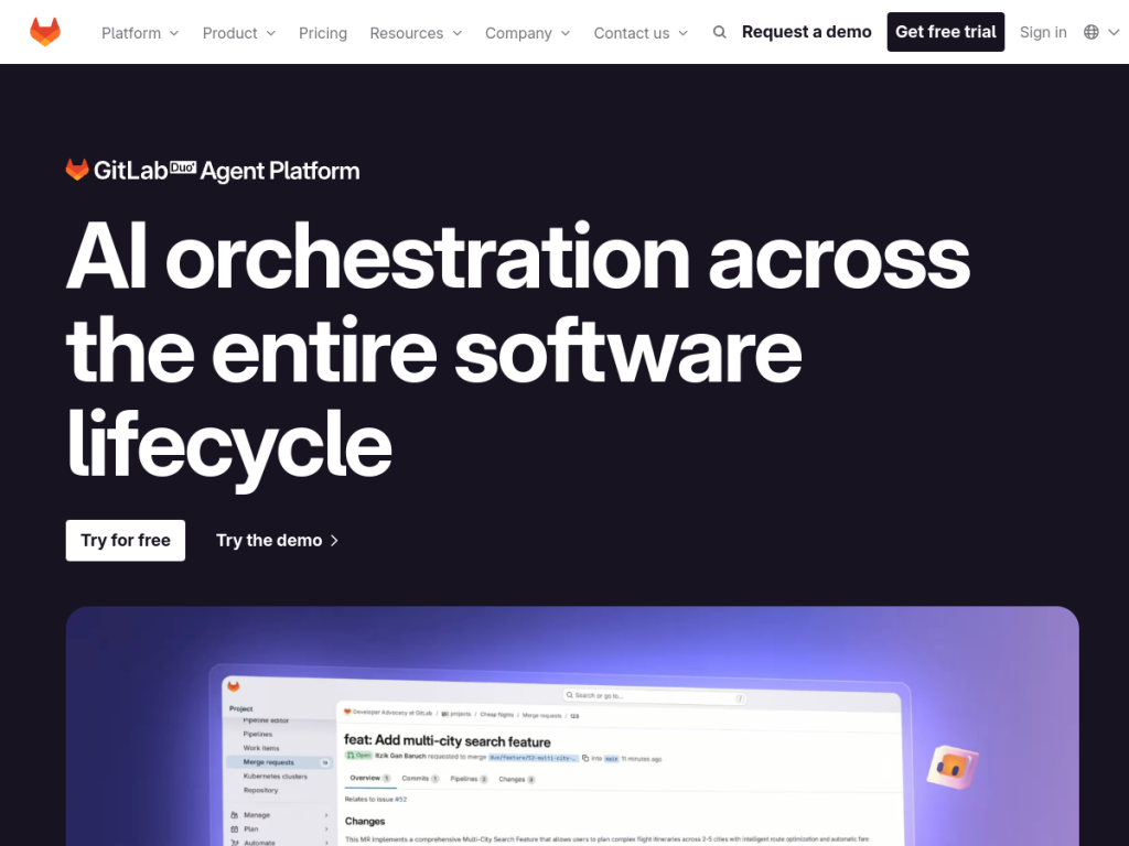 GitLab Duo screenshot