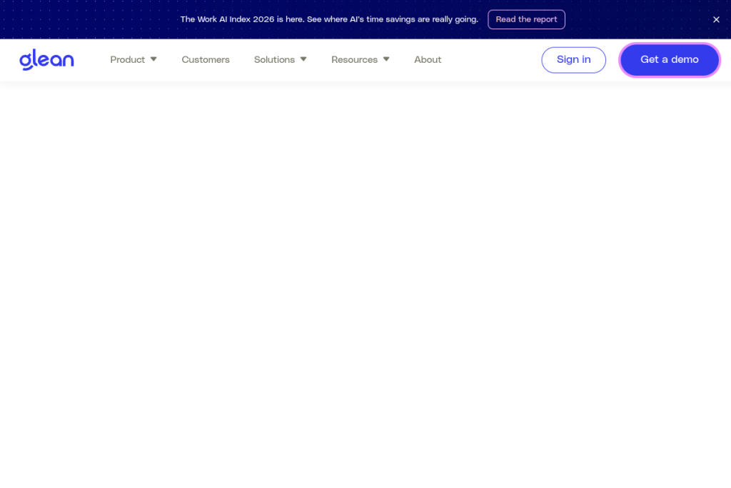 Glean screenshot