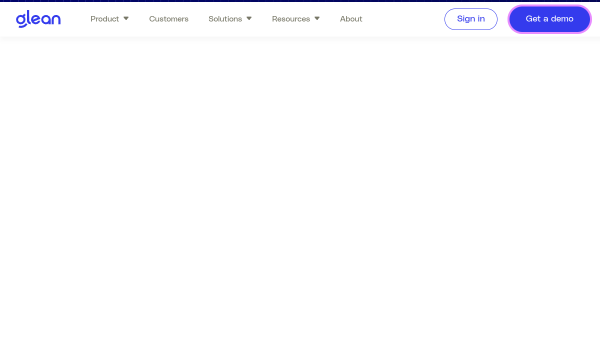 Glean logo and screenshot