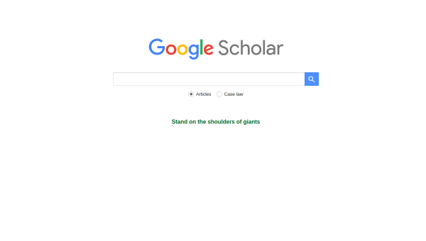 Google Scholar logo and screenshot