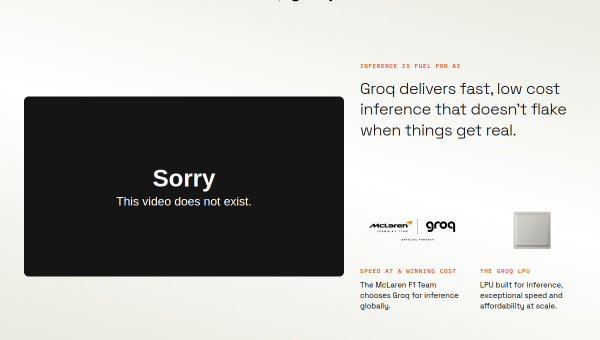 Groq logo and screenshot