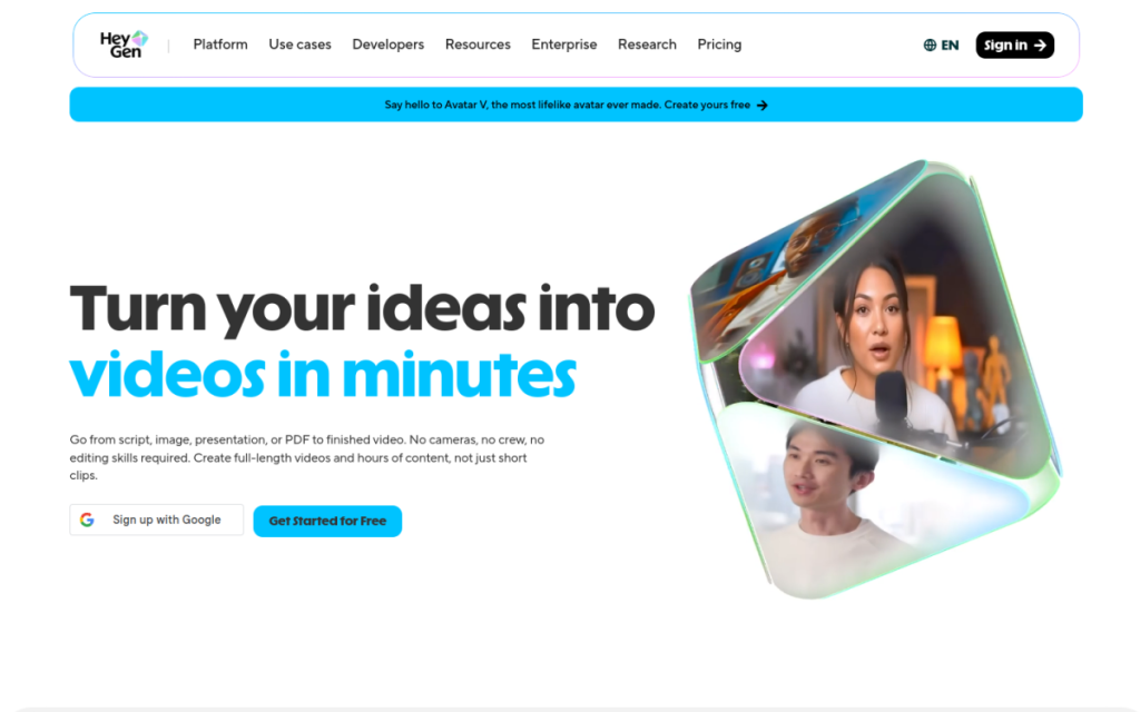 HeyGen screenshot