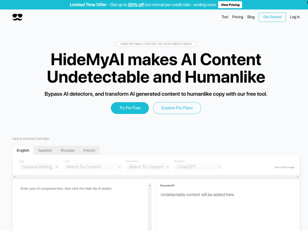 HideMyAI screenshot