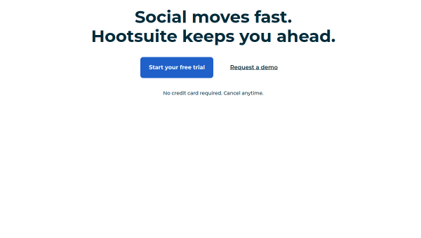 Hootsuite logo and screenshot