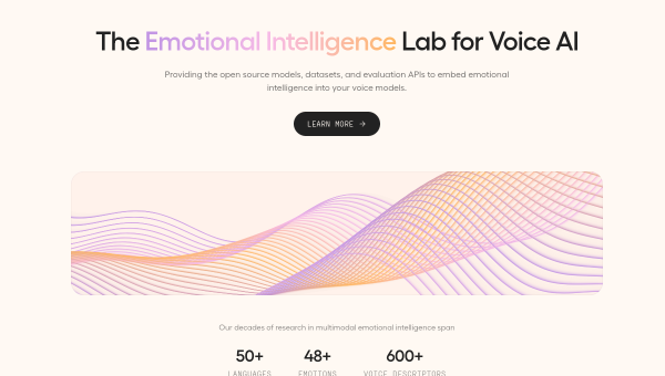 Hume AI logo and screenshot