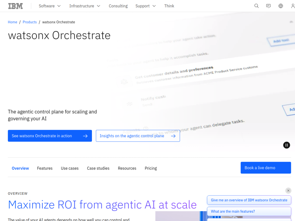IBM Watson Assistant screenshot