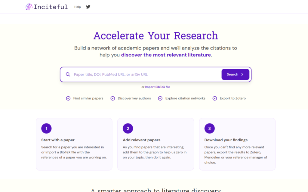 Inciteful screenshot
