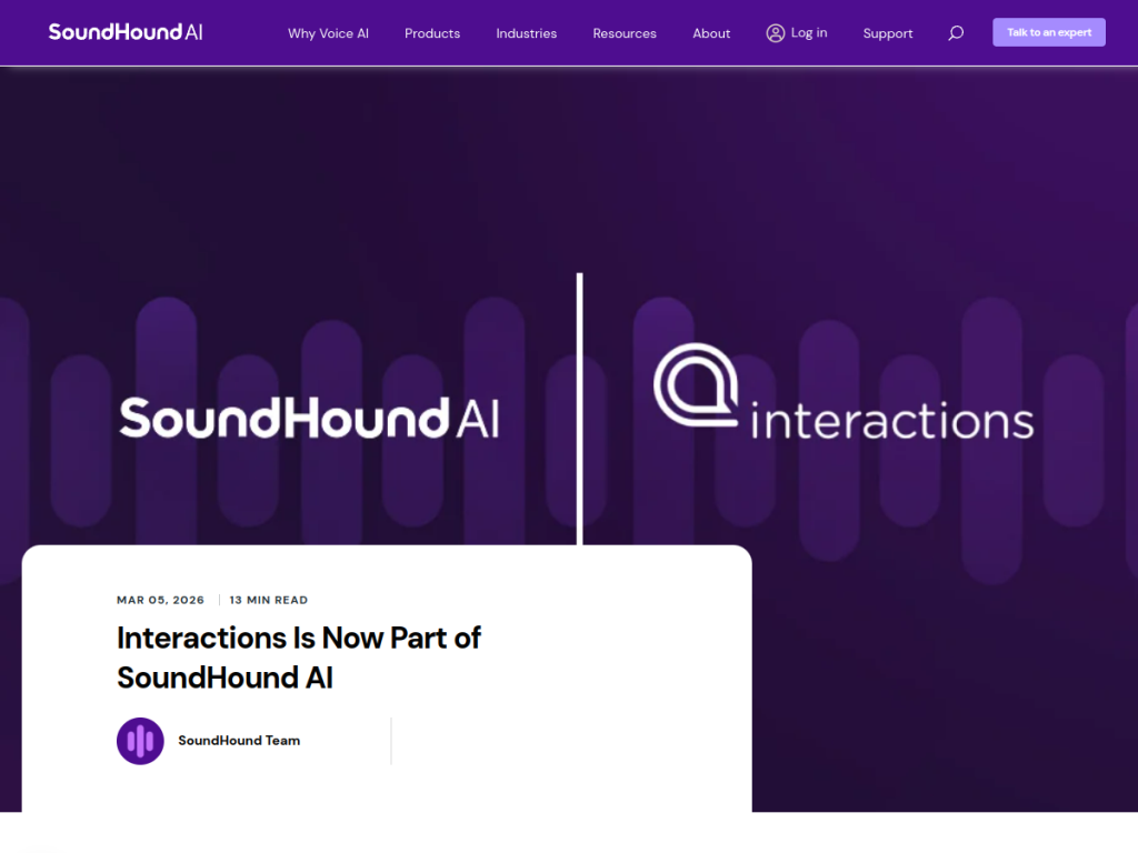 Interactions screenshot
