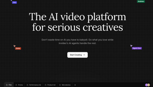 InVideo AI logo and screenshot