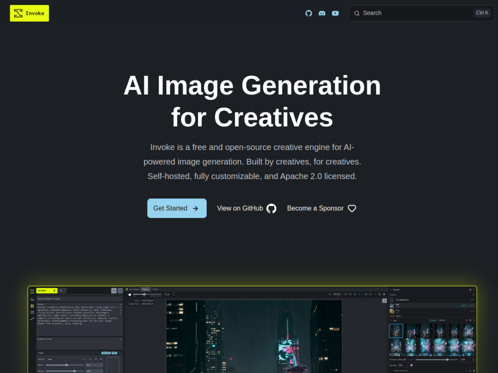 InvokeAI screenshot
