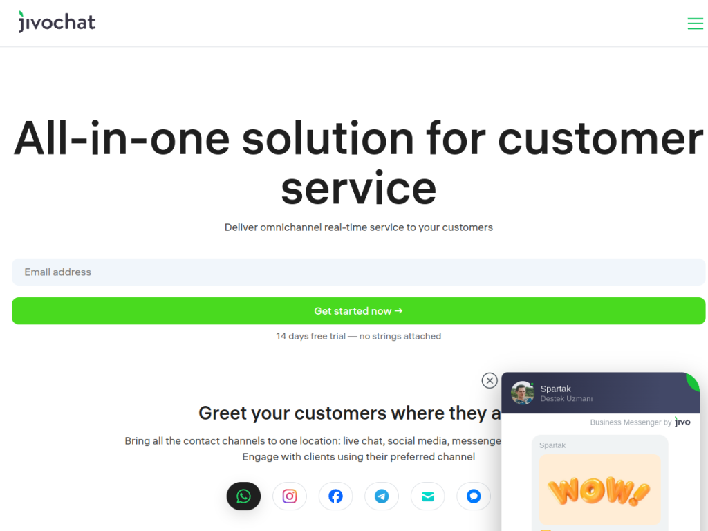 JivoChat screenshot