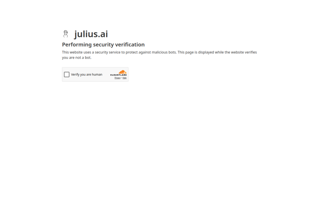 Julius AI screenshot