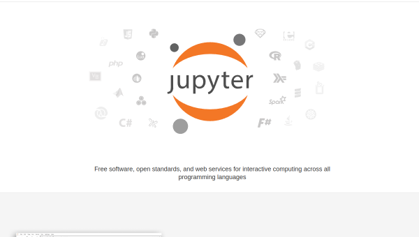 Jupyter logo and screenshot