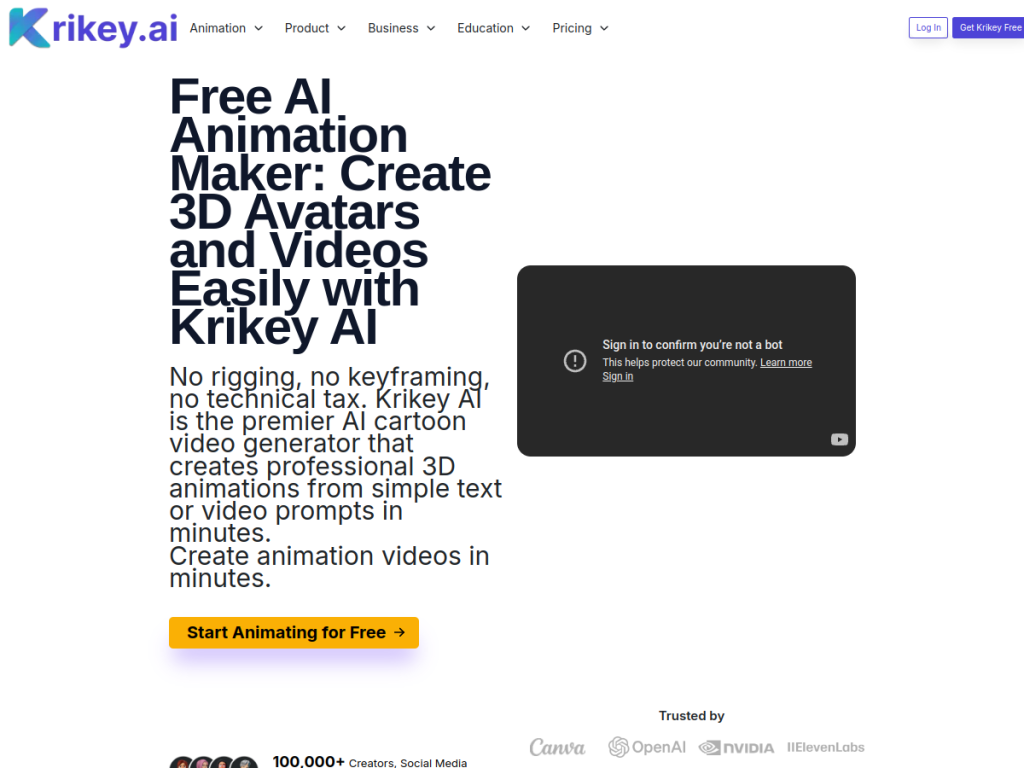 Krikey screenshot