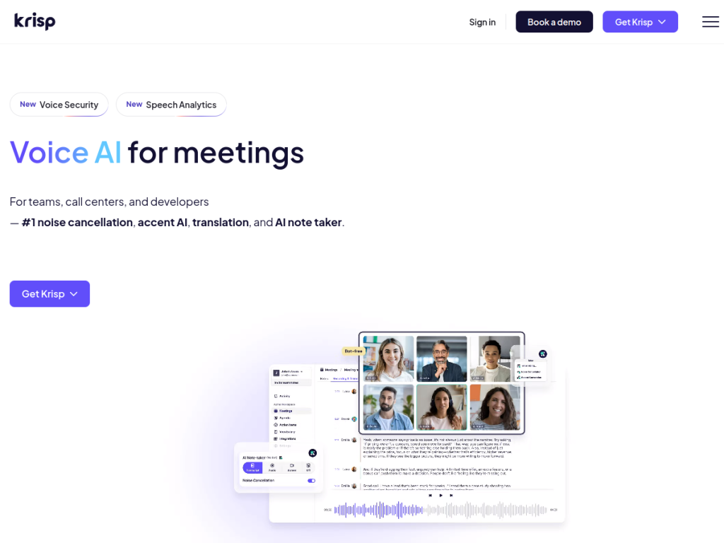 Krisp screenshot