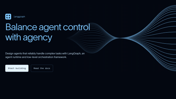 LangGraph logo and screenshot