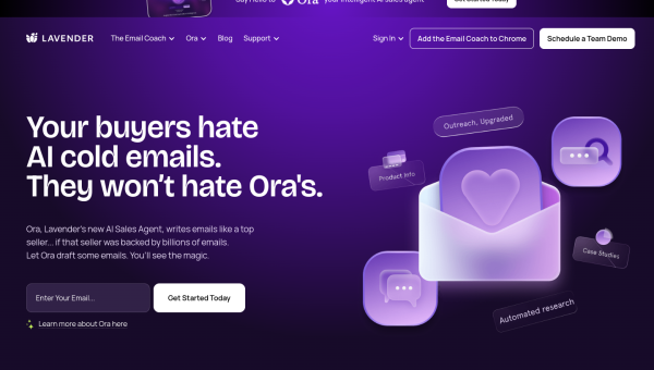Lavender logo and screenshot
