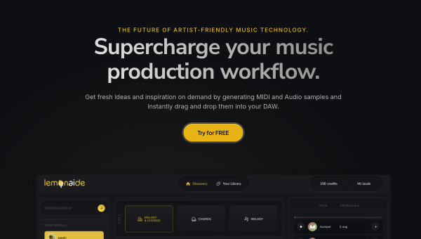 Lemonaide logo and screenshot