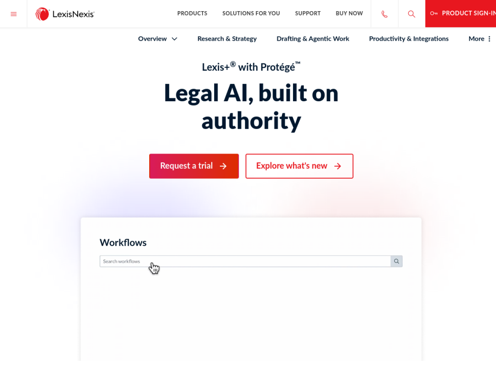 LexisNexis+ screenshot