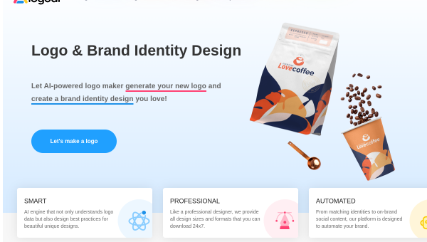 LogoAI logo and screenshot