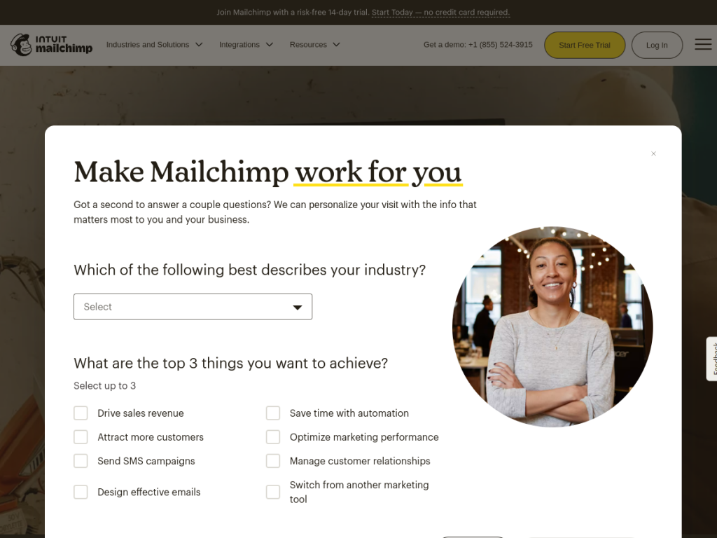 Mailchimp screenshot