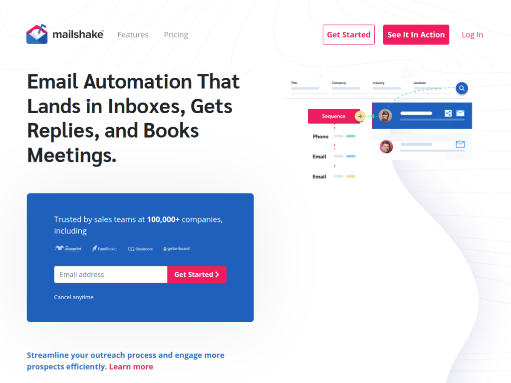 Mailshake screenshot