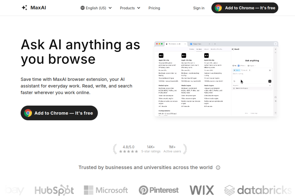 MaxAI screenshot
