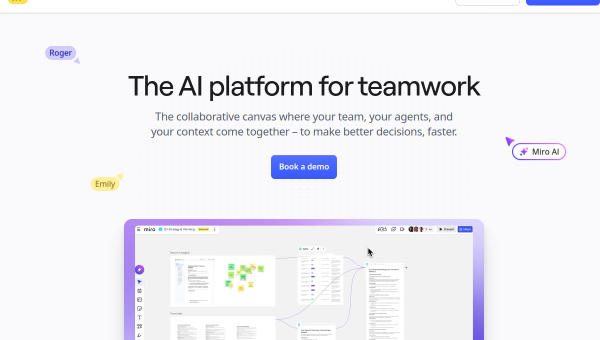 Miro AI logo and screenshot