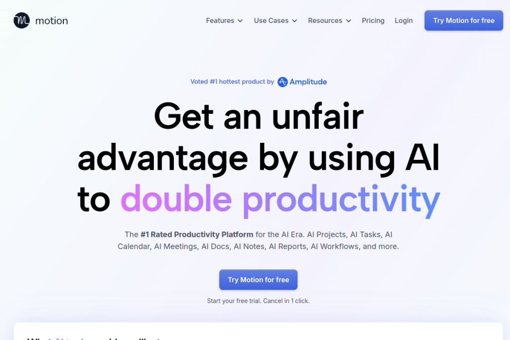 Motion screenshot