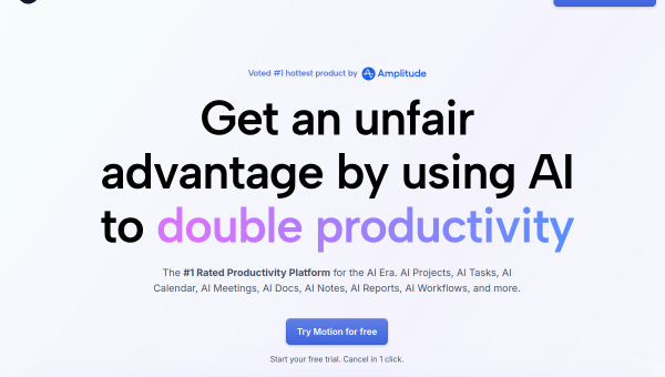 Motion logo and screenshot