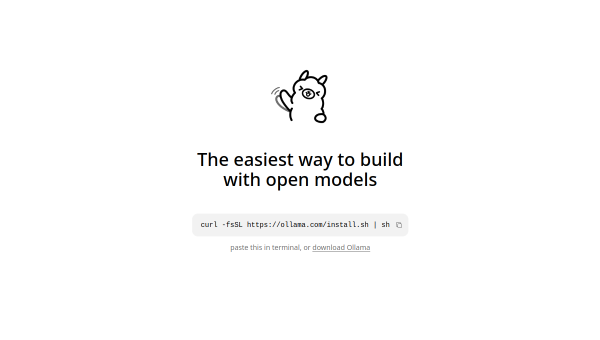 Ollama logo and screenshot