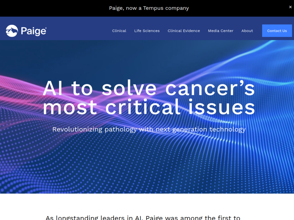 Paige AI screenshot