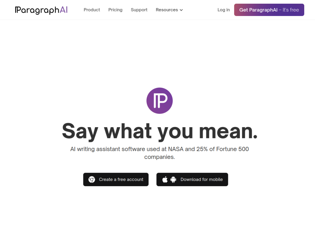 ParagraphAI screenshot