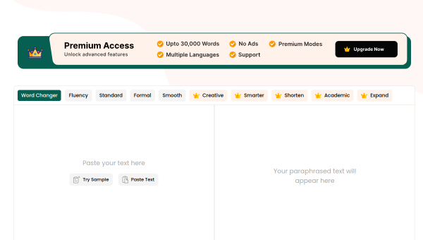 Paraphraser.io logo and screenshot