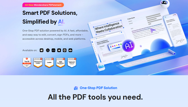 PDFelement logo and screenshot