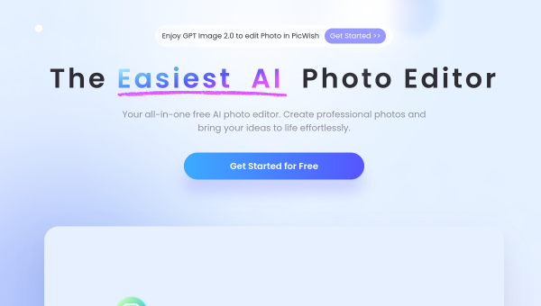 PicWish logo and screenshot