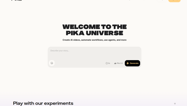 Pika logo and screenshot