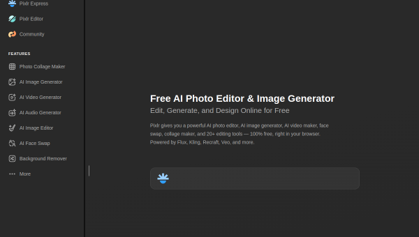 Pixlr AI logo and screenshot