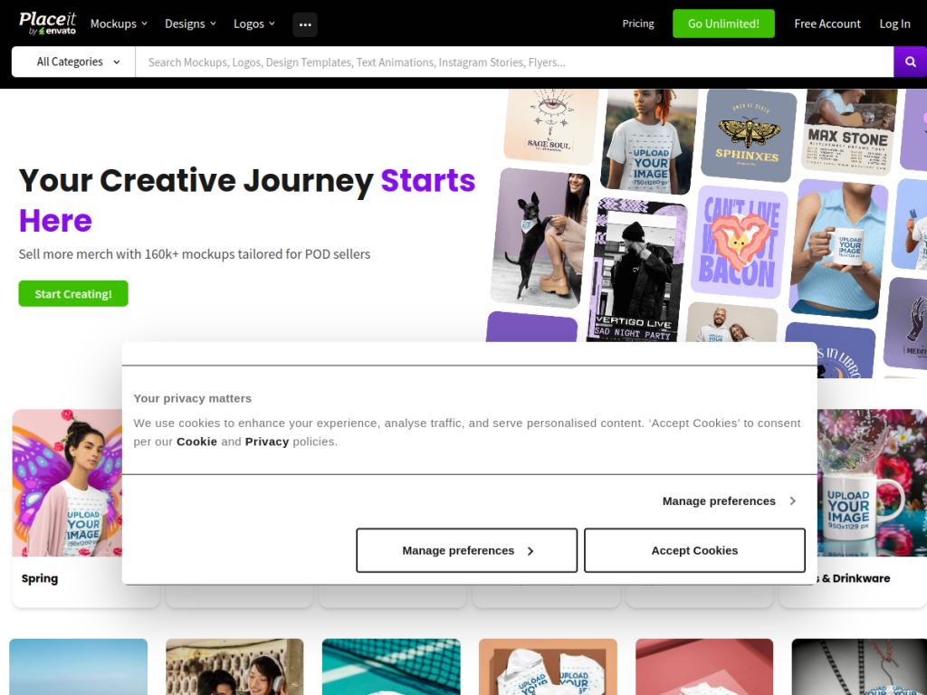 Placeit screenshot