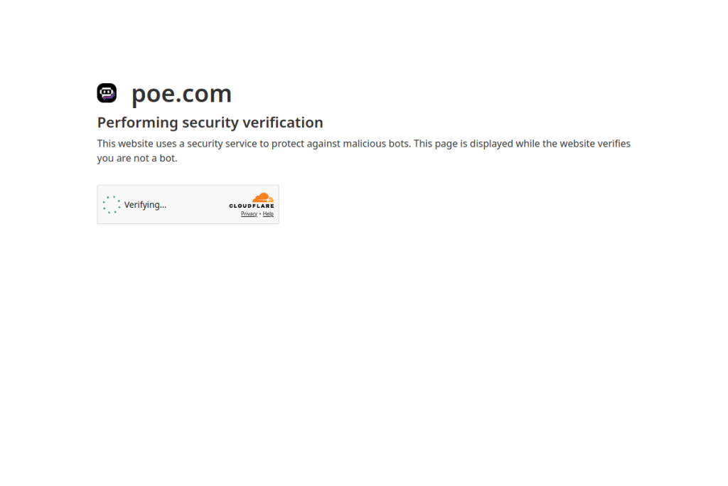 Poe screenshot