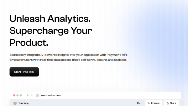 Polymer Search logo and screenshot